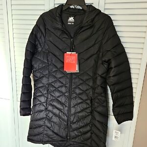 NWT ZEROXPOSUR PUFFER COAT BLACK SZ L